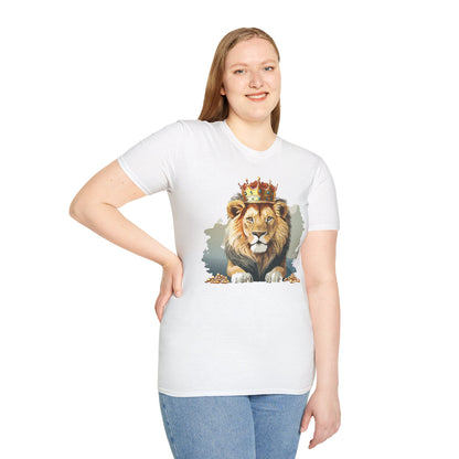 Lion Shirt Unisex Animal Tee Gildan Softstyle 64000 Comfort Fit