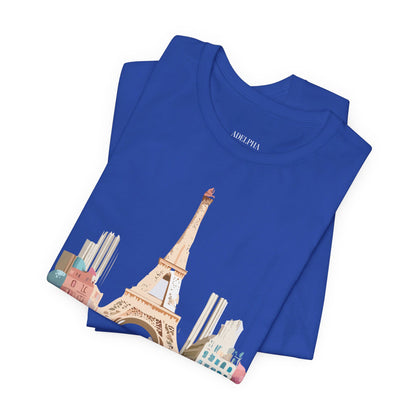 Natural Cotton Tee Shirt - Beautiful Places Collection - Paris Printify
