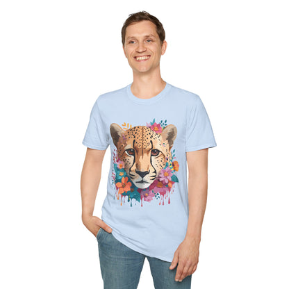 Cheetah Print Unisex Softstyle Tee Gildan 64000 Cotton Short Sleeve Shirt
