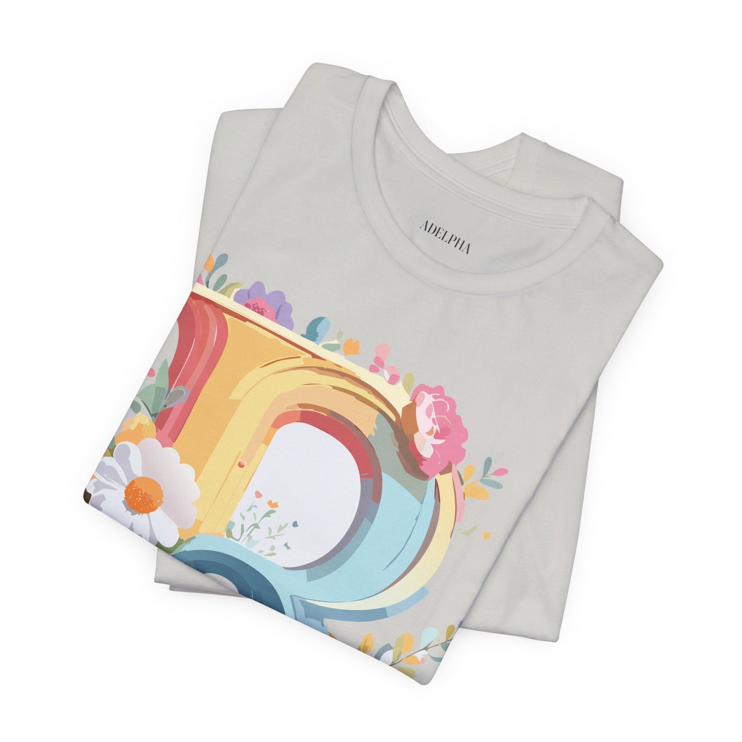 T-shirt en coton naturel - Collection Lettres - R