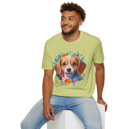 Unisex Dog Shirt Animal Tee Gildan Softstyle 64000 Cotton Tee