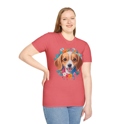 Unisex Dog Shirt Animal Tee Gildan Softstyle 64000 Cotton Tee