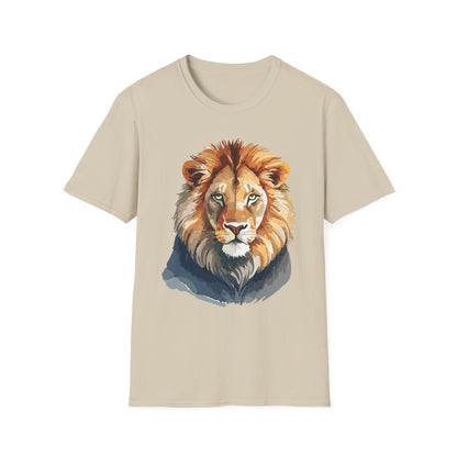 Lion Shirt Unisex Animal Tee Gildan Softstyle 64000 100 Percent Ring Spun Cotton