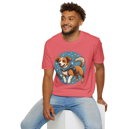 Unisex Dog And Animal Print Shirt Gildan Softstyle 64000 Tee
