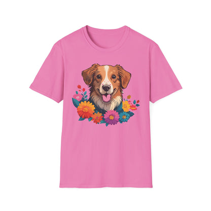 Dog Shirt Unisex Animal Tee Short Sleeve Gildan Softstyle 64000 Cotton Tee