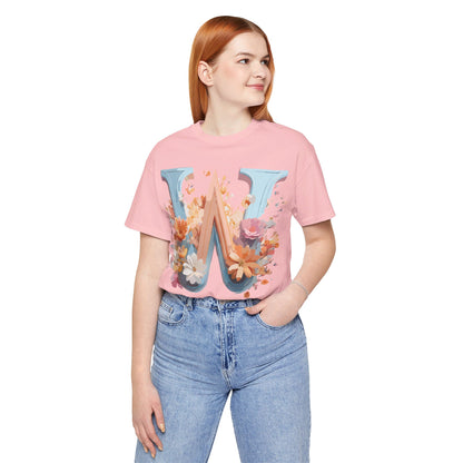 Natural Cotton Tee Shirt - Letters Collection - W Printify