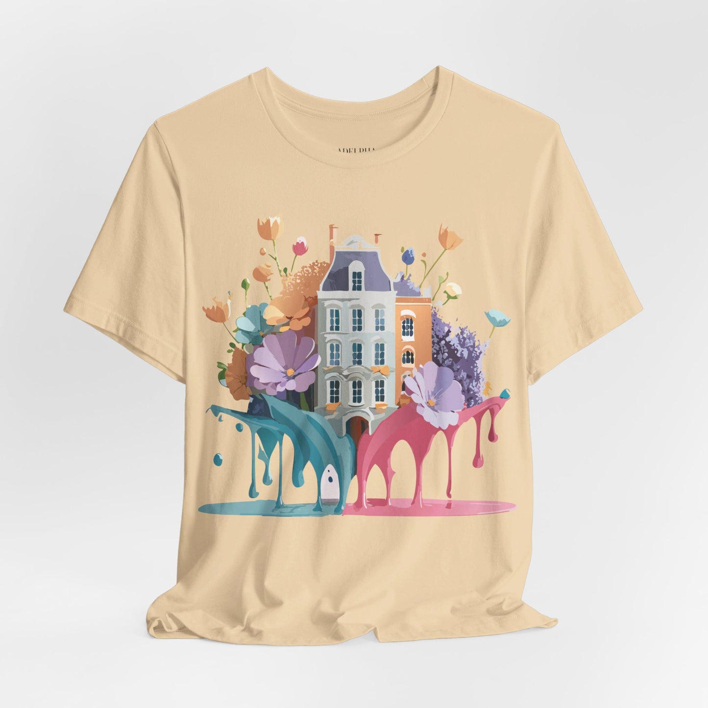 Natural Cotton Tee Shirt - Beautiful Places Collection - Amsterdam