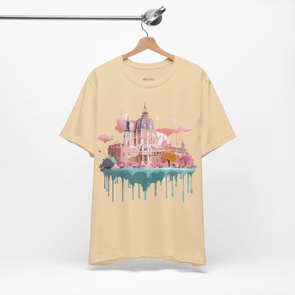Natural Cotton Tee Shirt - Beautiful Places Collection - Vienna Printify