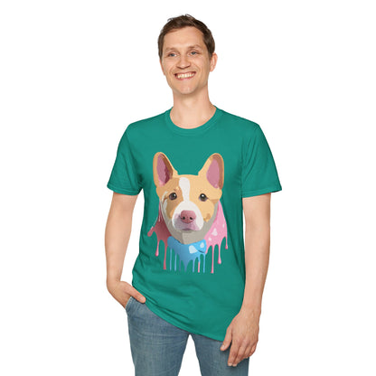 Dog Shirt Unisex Animal Print Tee Cotton T Shirt For Pet Lovers