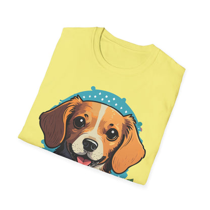 Dog Shirt Unisex Animal Tee Softstyle Cotton Ring Spun Comfort