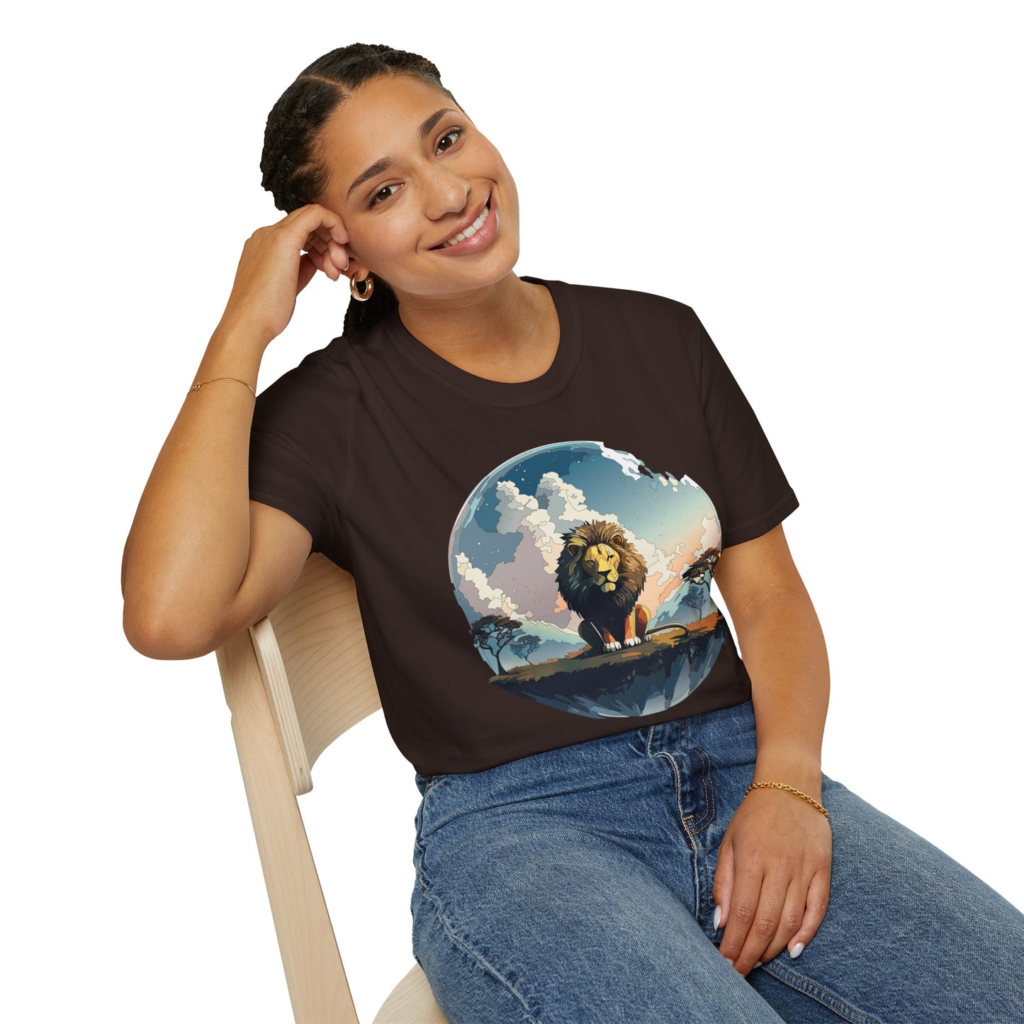Lion Shirt, Shirt with Lion, Animal Tee, Shirt with Animals