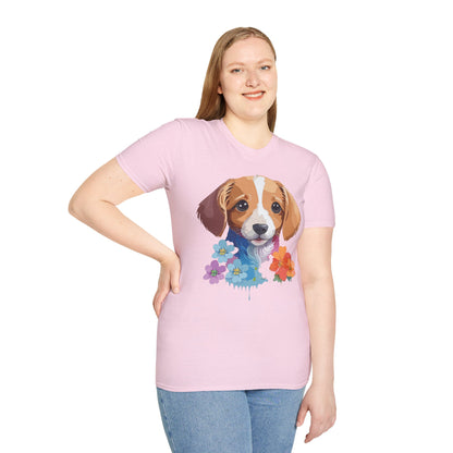 Unisex Dog Shirt Animal Graphic Tee Soft Cotton Gildan 64000