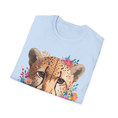 Cheetah Print Unisex Softstyle Tee Gildan 64000 Cotton Short Sleeve Shirt