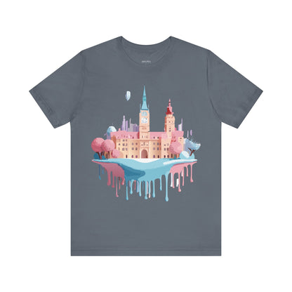 Natural Cotton Tee Shirt - Beautiful Places Collection - Prague Printify