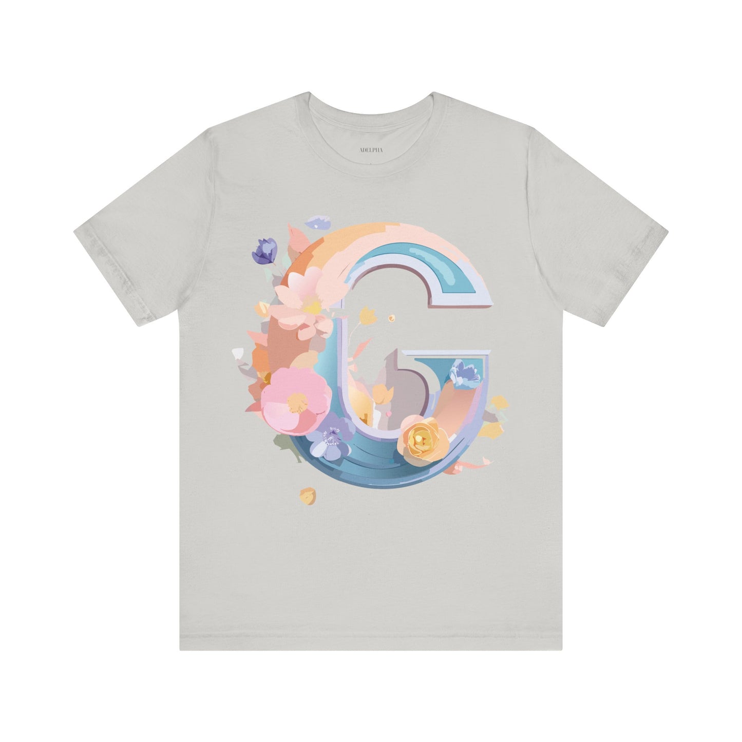 Natural Cotton Tee Shirt - Letters Collection - G