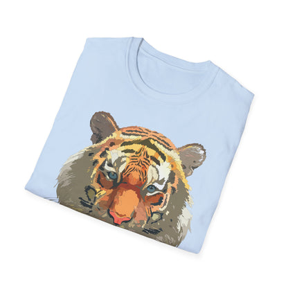 Unisex Tiger Shirt Gildan Softstyle 64000 Cotton Tee For Everyday Comfort