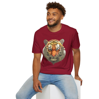 Unisex Tiger Shirt Gildan Softstyle 64000 Cotton Tee For Everyday Comfort