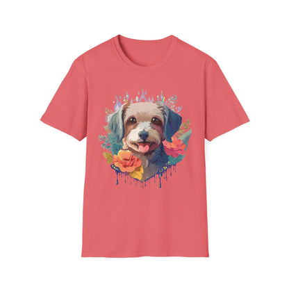 Dog Shirt Unisex Animal Tee Gildan Softstyle 64000 Short Sleeve Tee