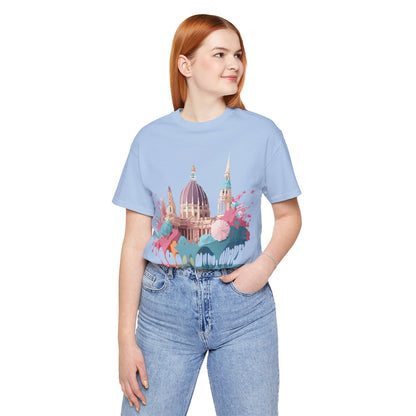 Natural Cotton Tee Shirt - Beautiful Places Collection - Vienna Printify