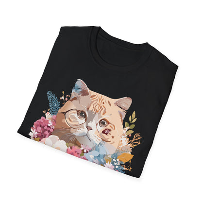 Cat Shirt Unisex Cat Tee Kitten Print Softstyle Gildan 64000