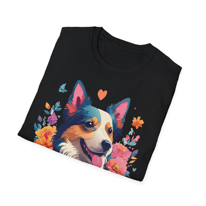 Animal Print Dog Shirt Unisex Softstyle Cotton Tee For Pet Lovers