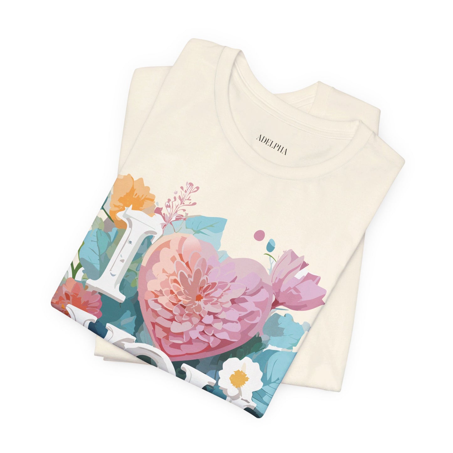 Natural Cotton Tee Shirt - Love story Collection