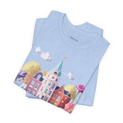 Natural Cotton Tee Shirt - Beautiful Places Collection - Amsterdam Printify