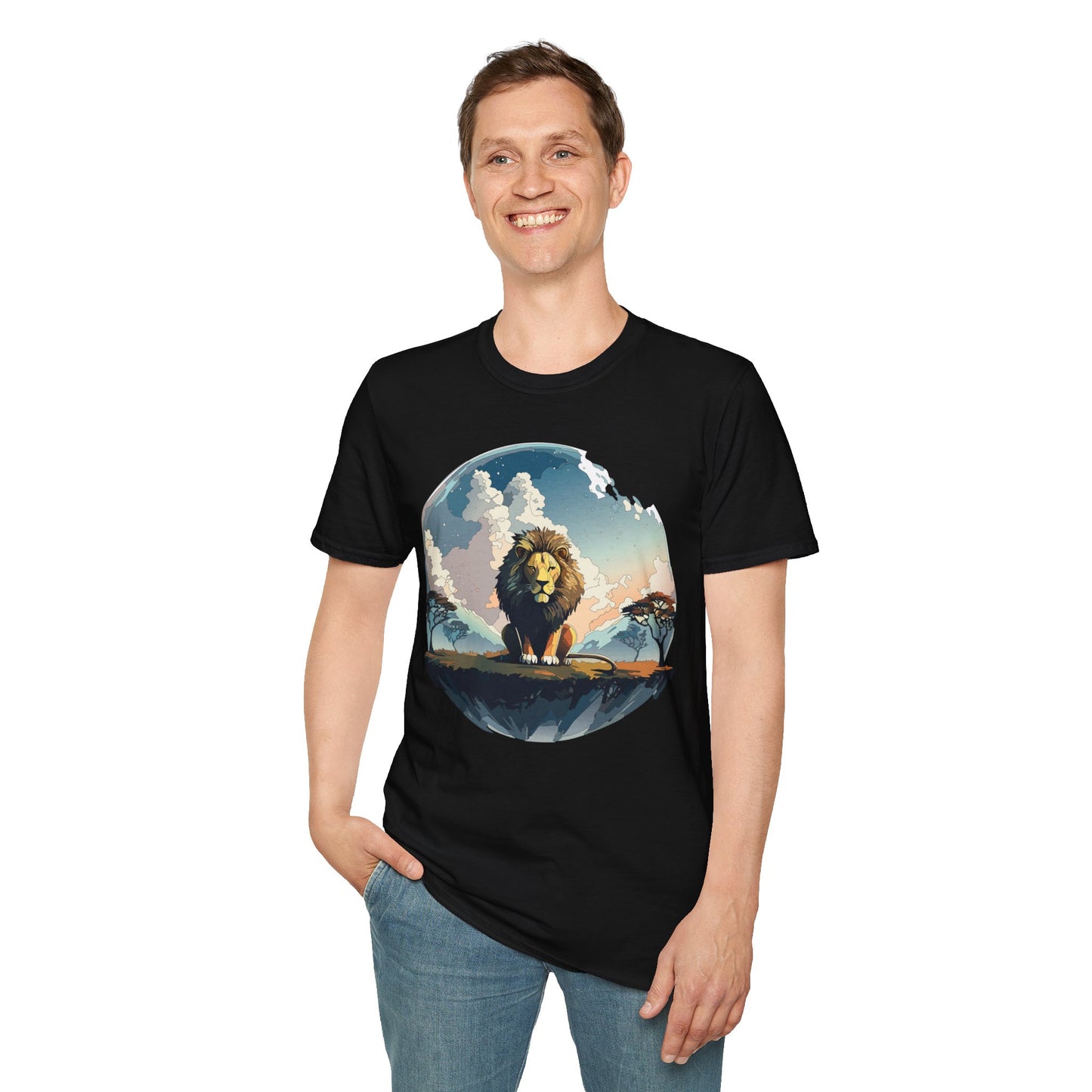 Lion Shirt, Shirt with Lion, Animal Tee, Shirt with Animals