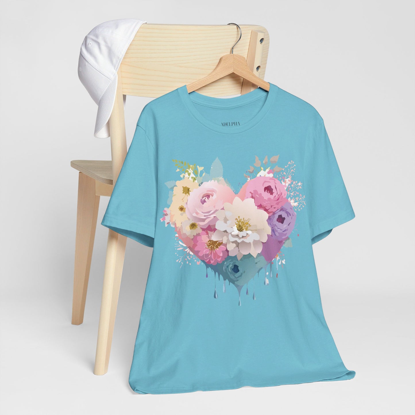 T-Shirt aus natürlicher Baumwolle – Love Story-Kollektion