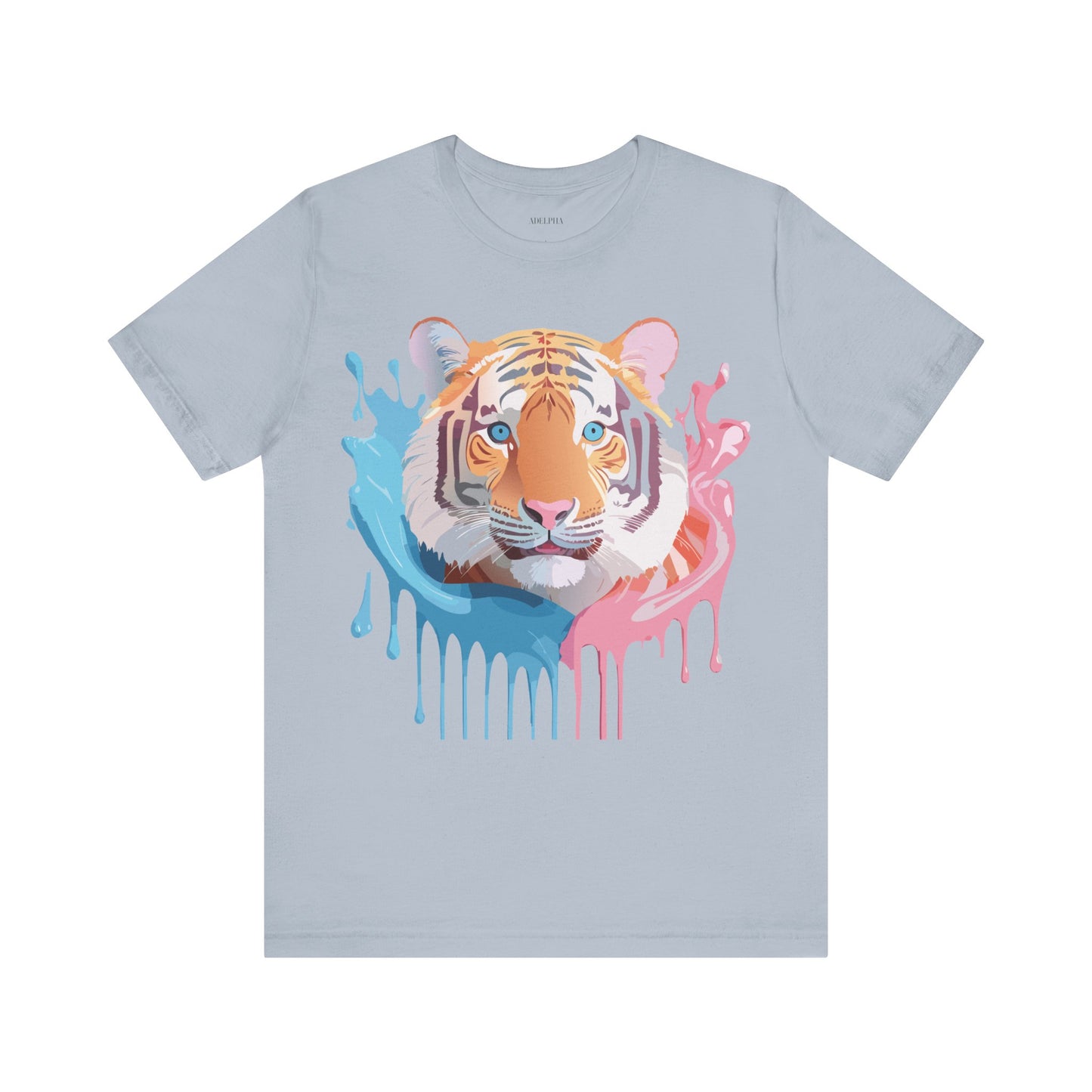 Natural Cotton Tee Shirt with Tiger