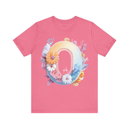 Natural Cotton Tee Shirt - Letters Collection - O Printify