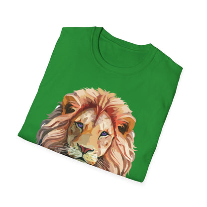 Lion Shirt Unisex Animal Tee Ring Spun Cotton Softstyle Tee Gildan
