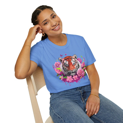Tiger Shirt Unisex Tee Gildan Softstyle 64000 Ring Spun Cotton