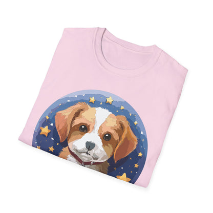 Unisex Dog Shirt Animal Print Tee Gildan Softstyle 64000 Cotton