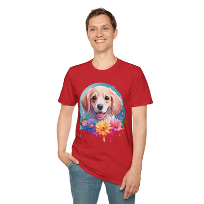 Unisex Dog Shirt Animal Tee Gildan Softstyle 64000 100 Percent Cotton