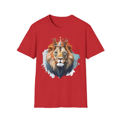 Lion Shirt Unisex Animal Tee Gildan Softstyle 64000 100 Percent Ring Spun Cotton