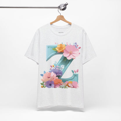 Natural Cotton Tee Shirt - Letters Collection - Z Printify