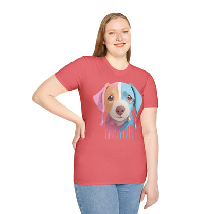 Unisex Dog Shirt Animal Tee Gildan Softstyle 64000 Cotton Tee