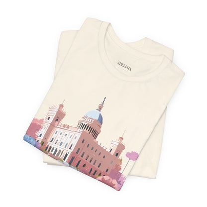 Natural Cotton Tee Shirt - Beautiful Places Collection - Madrid Printify