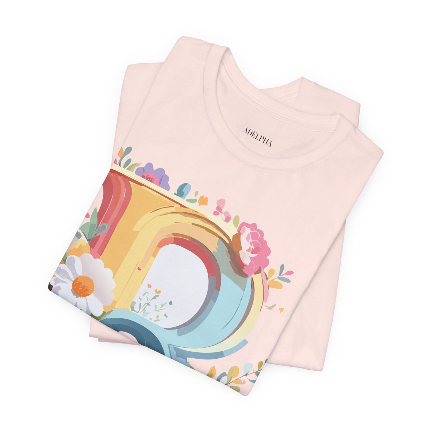 T-shirt en coton naturel - Collection Lettres - R