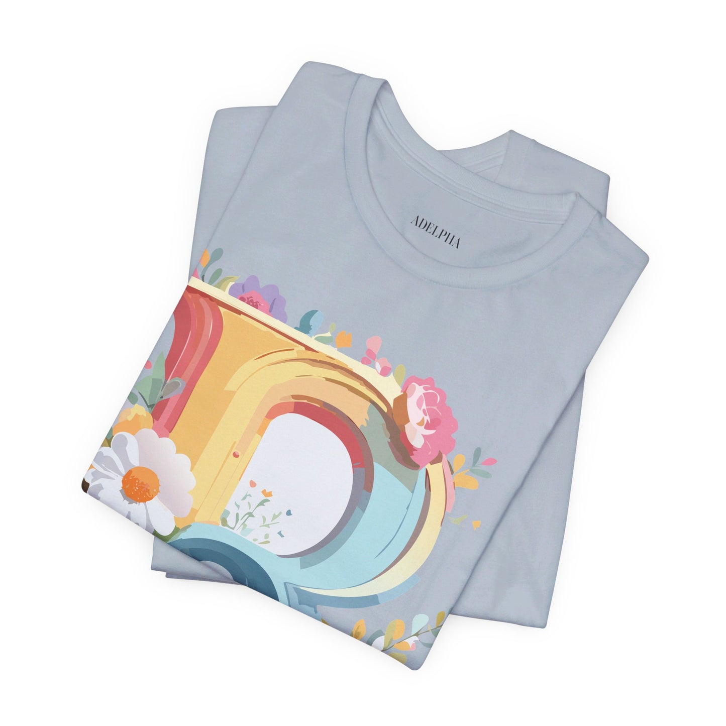 T-shirt en coton naturel - Collection Lettres - R