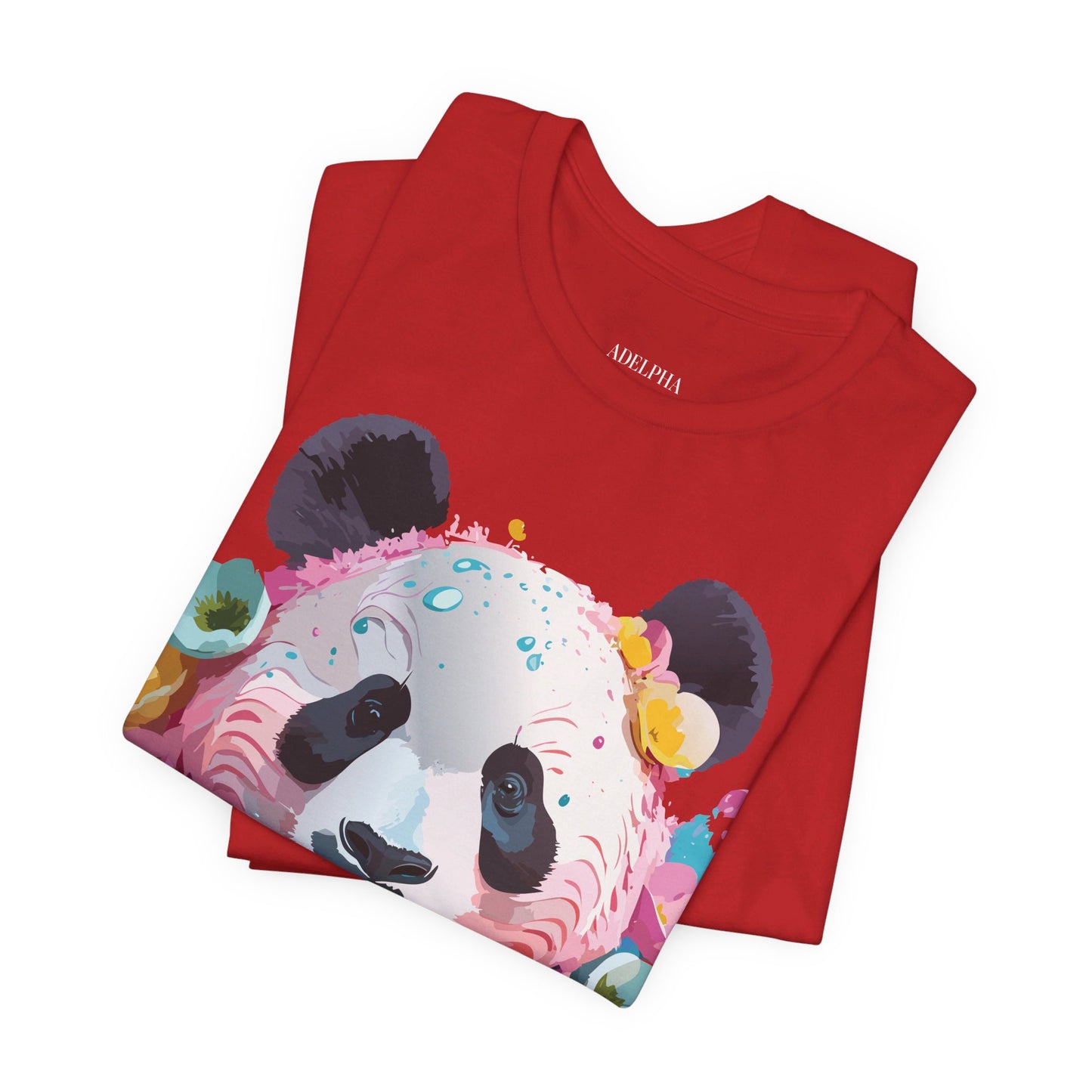 T-shirt en coton naturel avec panda