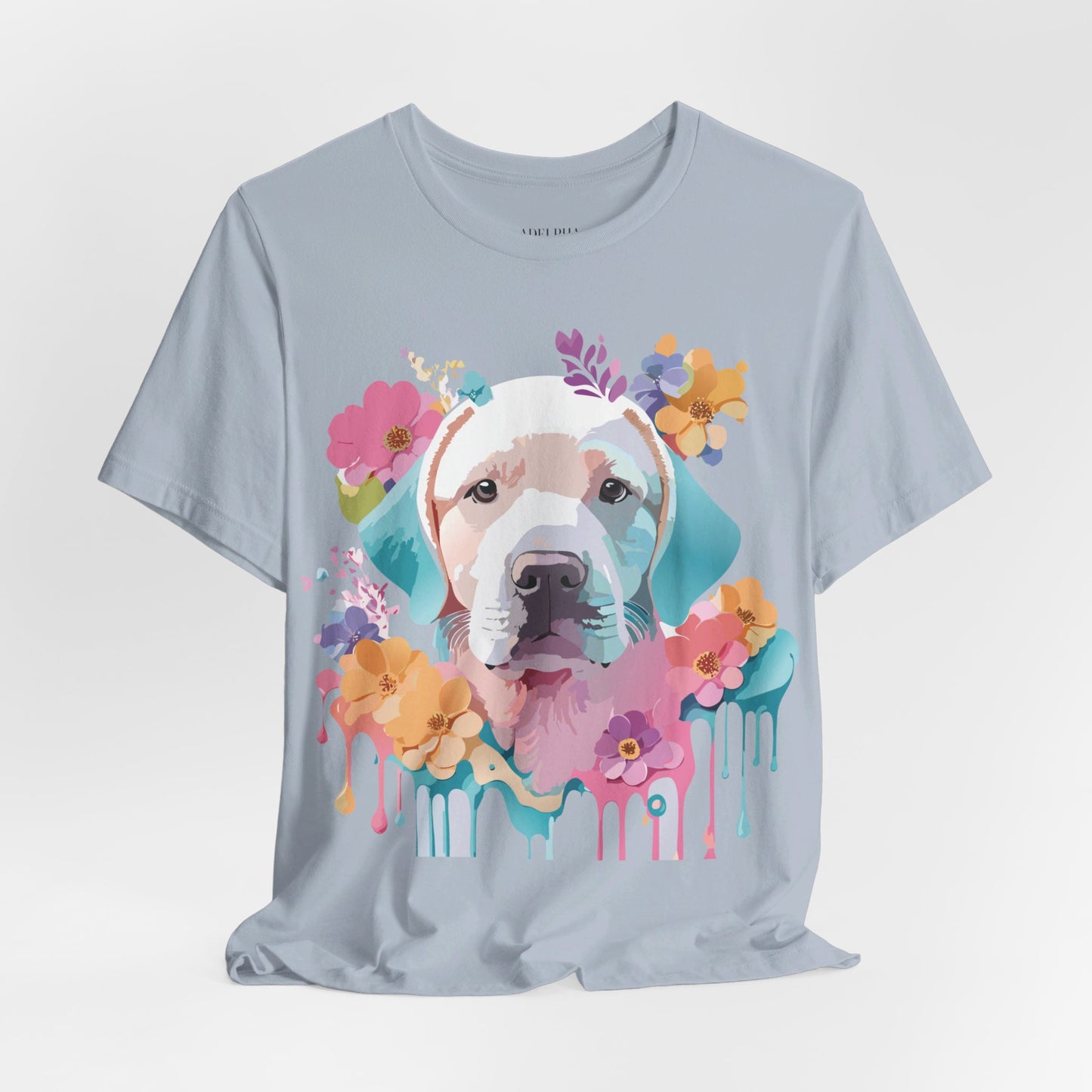 T-shirt en coton naturel avec chien