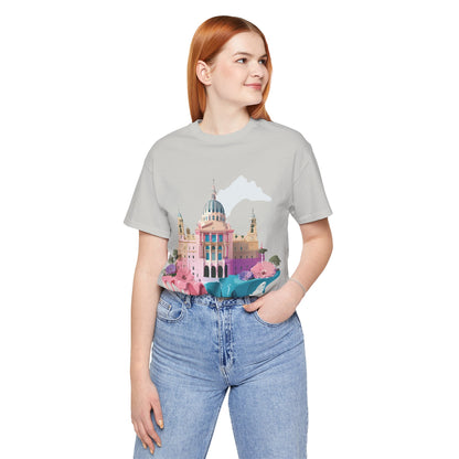 Natural Cotton Tee Shirt - Beautiful Places Collection - Madrid Printify