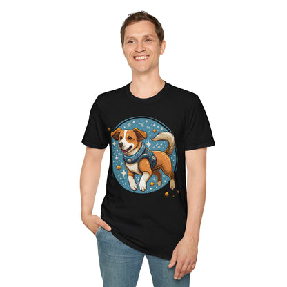 Unisex Dog And Animal Print Shirt Gildan Softstyle 64000 Tee