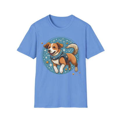Unisex Dog And Animal Print Shirt Gildan Softstyle 64000 Tee