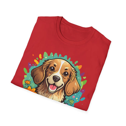 Dog Lover Unisex Animal Print T Shirt Cotton Tee Gildan Softstyle 64000