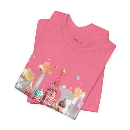 Natural Cotton Tee Shirt - Beautiful Places Collection - Moscow Printify