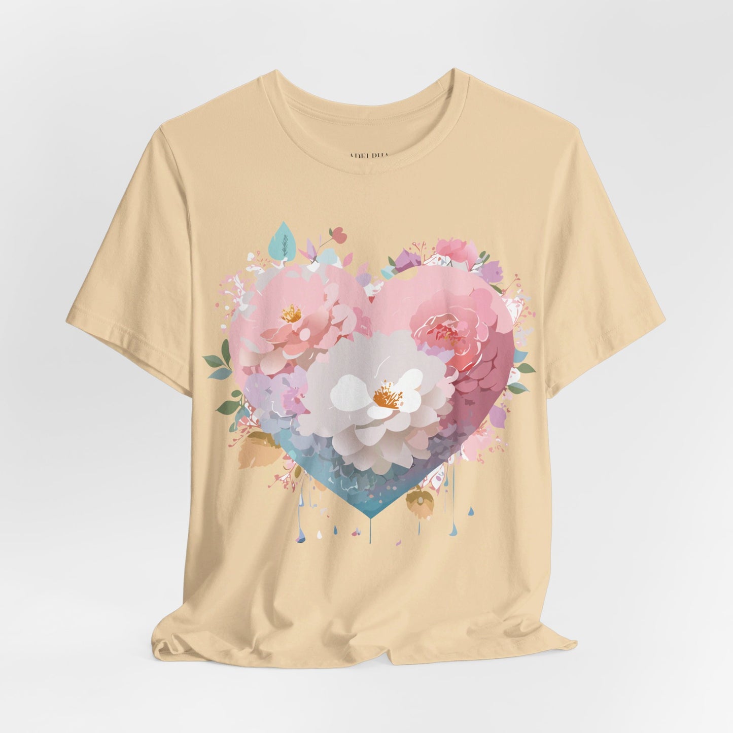 T-Shirt aus natürlicher Baumwolle – Love Story-Kollektion