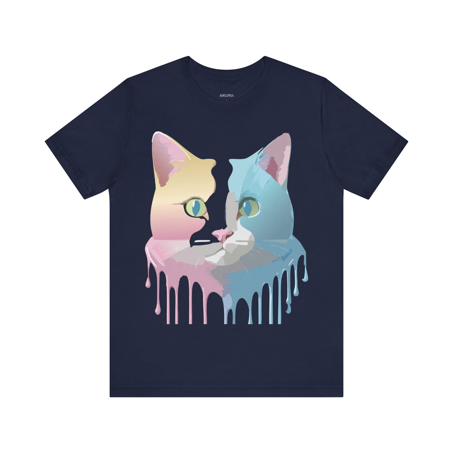 T-Shirt aus natürlicher Baumwolle mit Katze